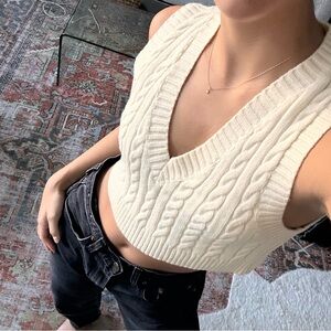 Princess Polly Cropped Sweater Vest